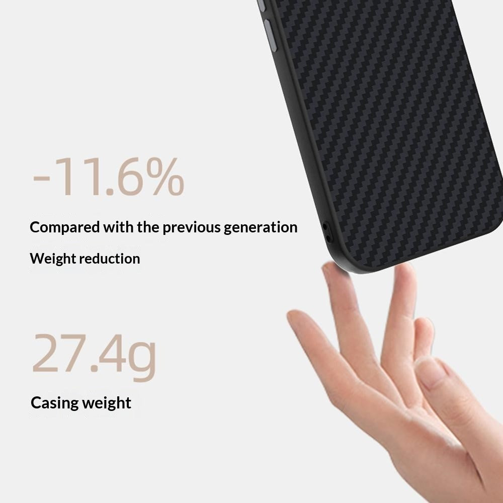 ABEEL-magnetisk cover til Xiaomi 17 Ultra 5G, bred kolfiberstruktureret mobilbagside