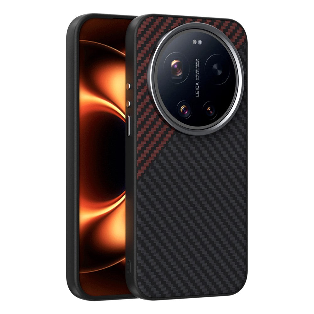 ABEEL Magnetiskt Skal För Xiaomi 17 Ultra 5G Baksida Med Kolfiberstruktur