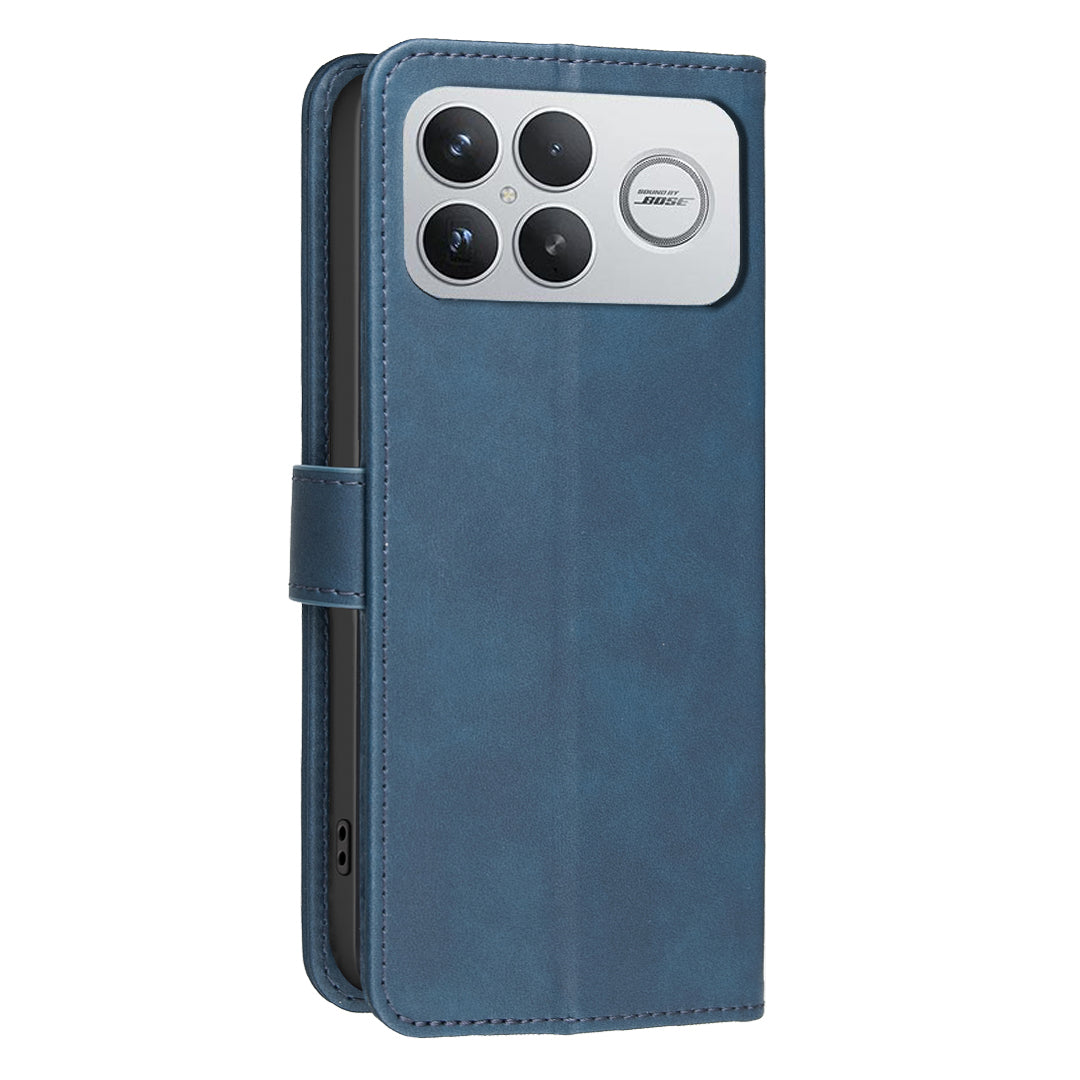 BINFEN COLOR För Xiaomi Poco F9 Ultra / Poco F8 Ultra / Redmi K90 Pro Max 5G BF37 Skal RFID-blockerande plånboksfodral i läder
