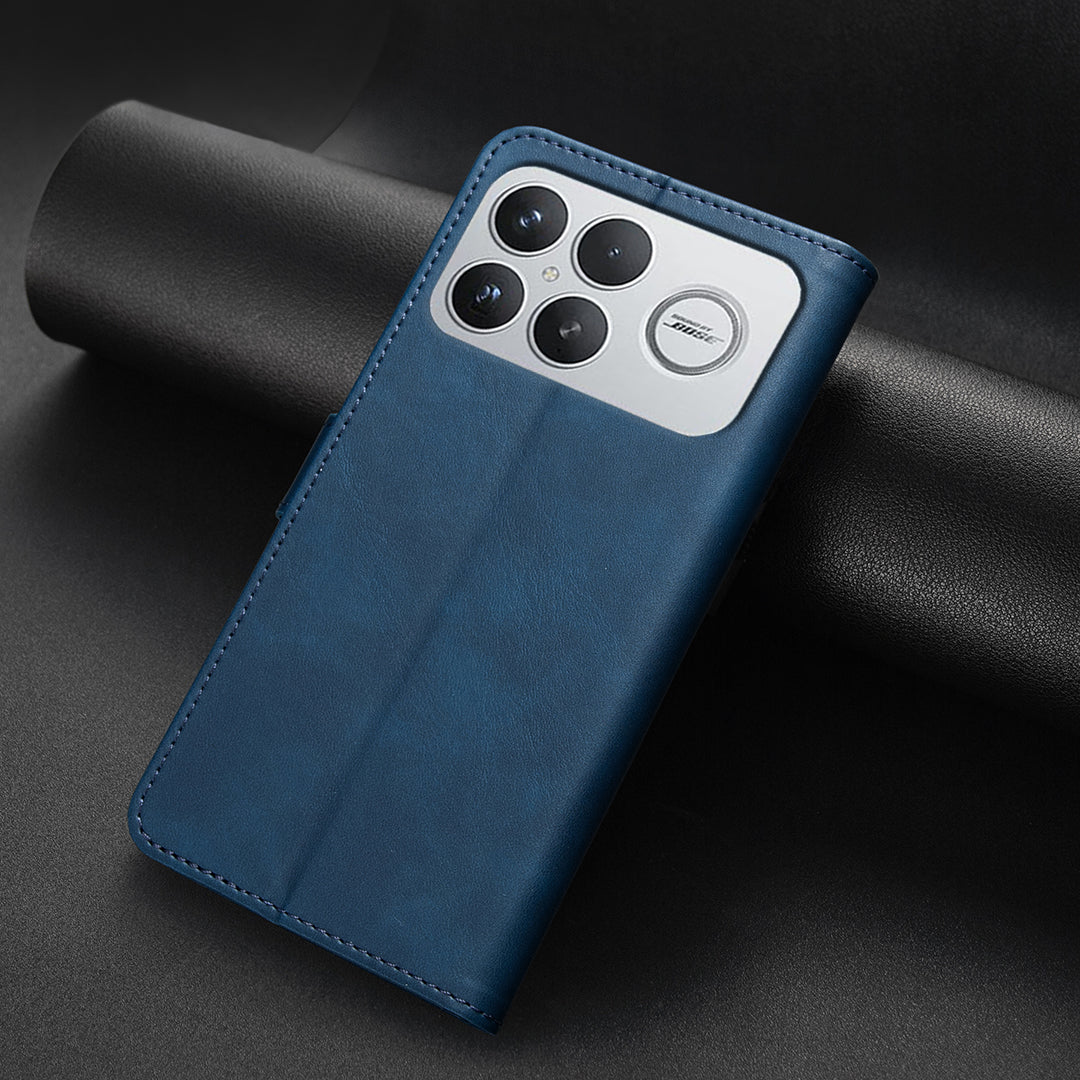 BINFEN COLOR För Xiaomi Poco F9 Ultra / Poco F8 Ultra / Redmi K90 Pro Max 5G BF37 Skal RFID-blockerande plånboksfodral i läder