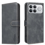 BINFEN COLOR För Xiaomi Poco F9 Ultra / Poco F8 Ultra / Redmi K90 Pro Max 5G BF37 Skal RFID-blockerande plånboksfodral i läder