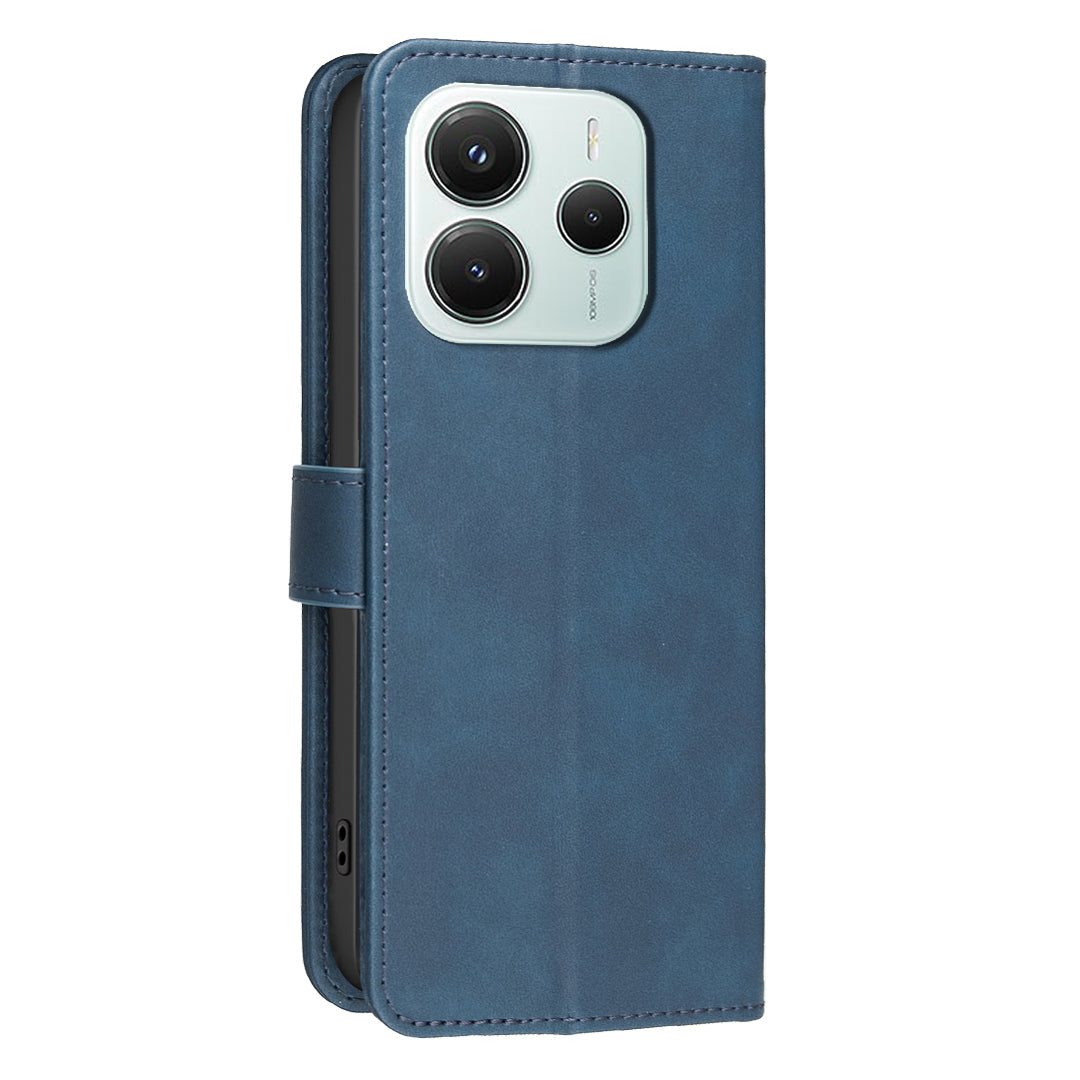 BINFEN COLOR For Xiaomi Poco M7 Pro 5G / Xiaomi Redmi Note 14 5G  BF37 Case RFID Blocking Wallet Stand Leather Phone Cover
