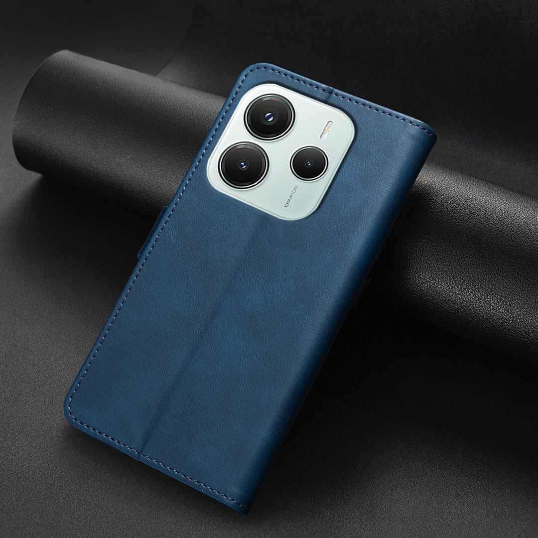 BINFEN COLOR For Xiaomi Poco M7 Pro 5G / Xiaomi Redmi Note 14 5G  BF37 Case RFID Blocking Wallet Stand Leather Phone Cover