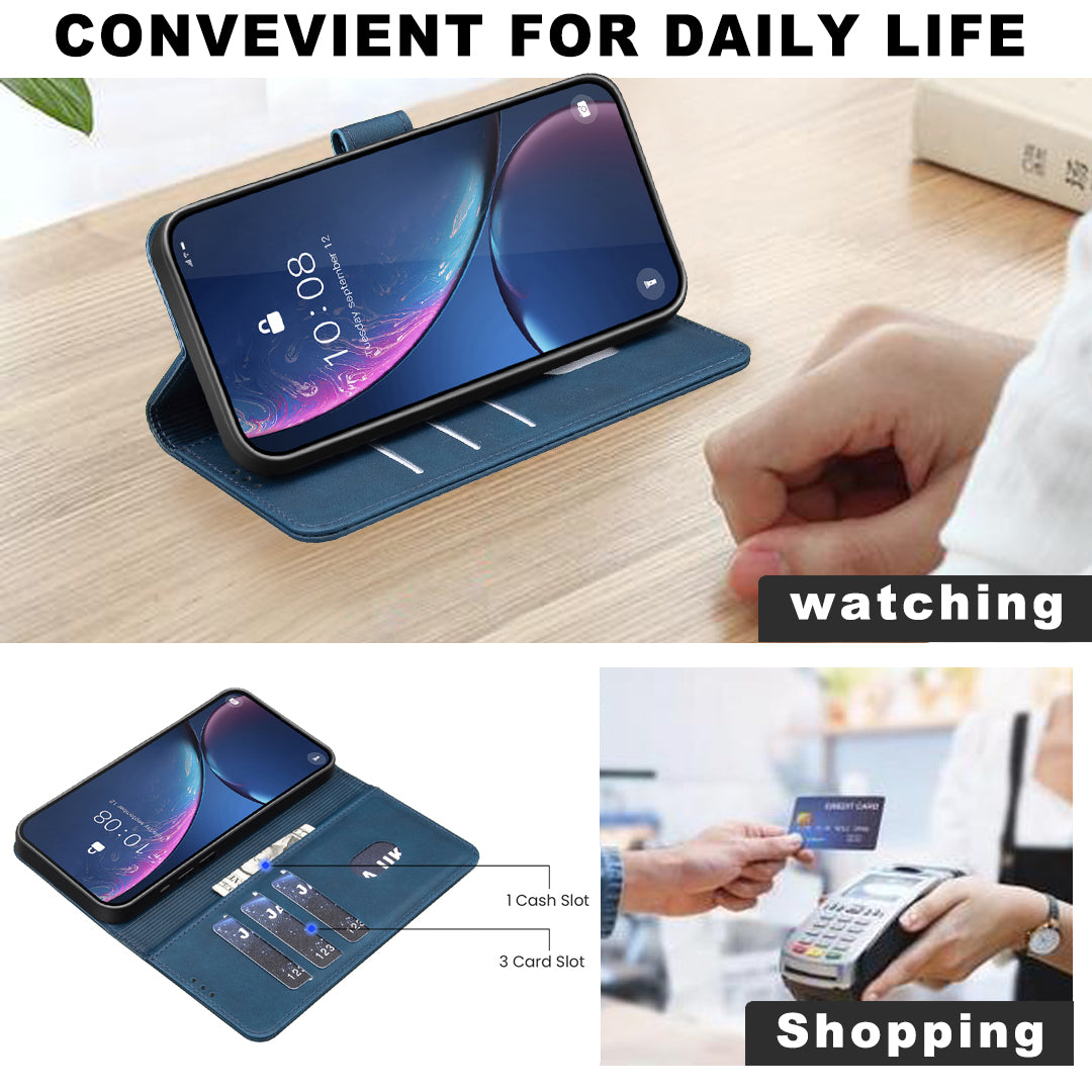 BINFEN COLOR For Honor X8c 4G  BF37 Case RFID Blocking Wallet Stand Leather Phone Cover