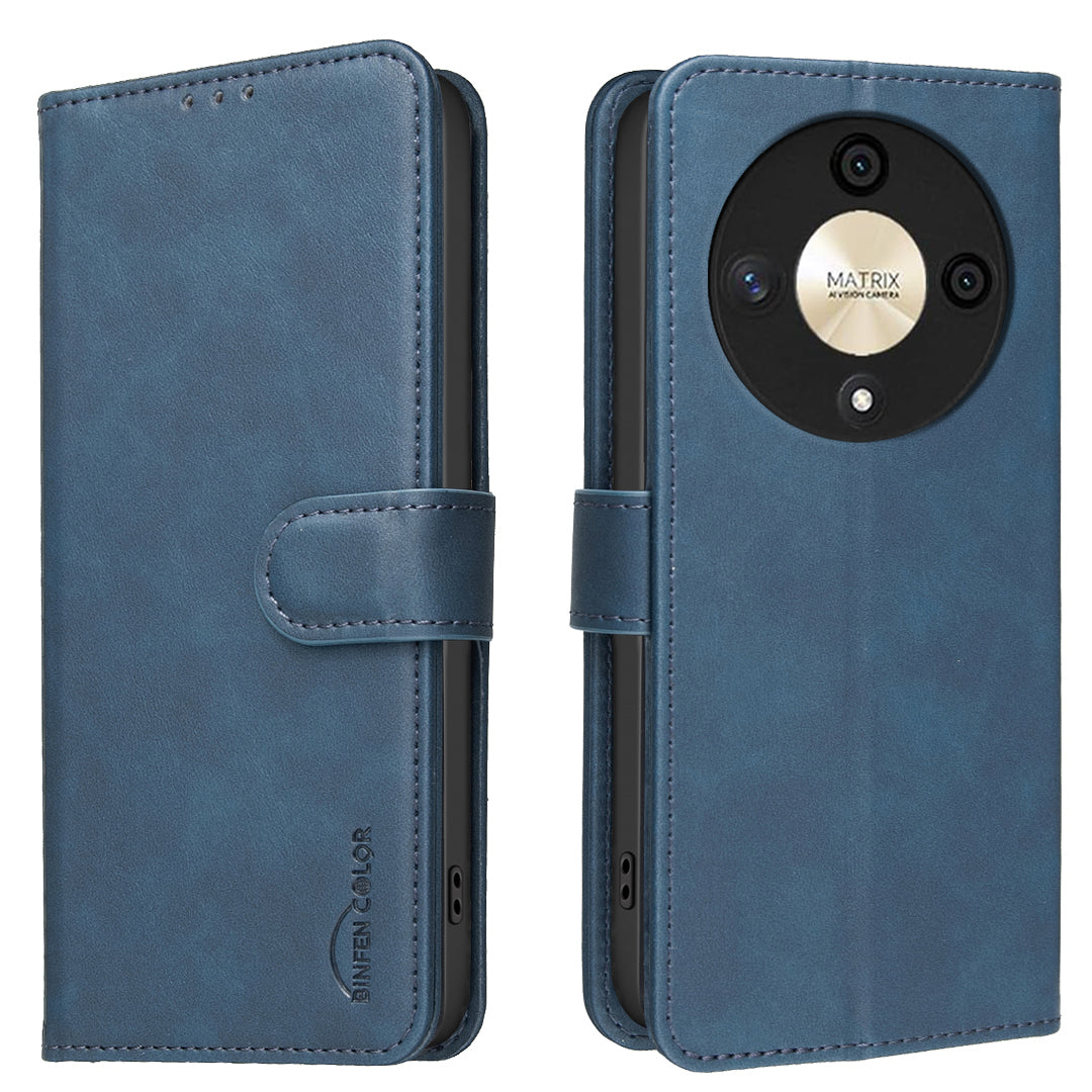 BINFEN COLOR For Honor X9b 5G  BF37 Case RFID Blocking Wallet Stand Leather Phone Cover