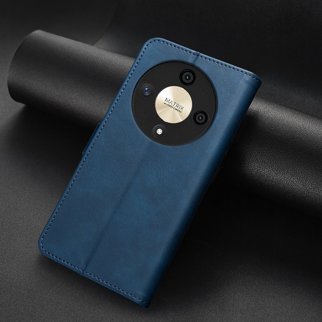 BINFEN COLOR For Honor X9b 5G  BF37 Case RFID Blocking Wallet Stand Leather Phone Cover