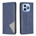 For Honor X8d 4G Etui Kortpladser Geometri Prægning Læder Telefoncover
