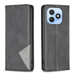 For Honor X8d 4G Etui Kortpladser Geometri Prægning Læder Telefoncover
