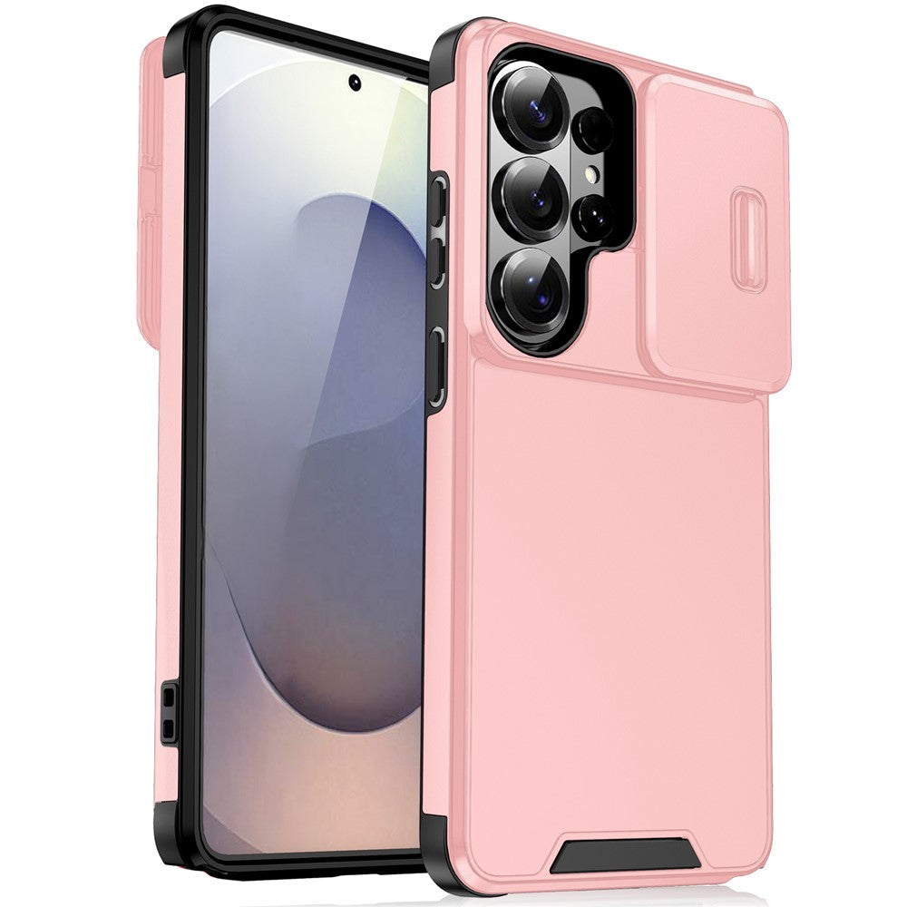 Samsung Galaxy S26 Ultra-skal PC + TPU-skal med glidande kameramobilskydd