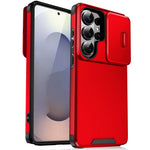 Samsung Galaxy S26 Ultra-skal PC + TPU-skal med glidande kameramobilskydd