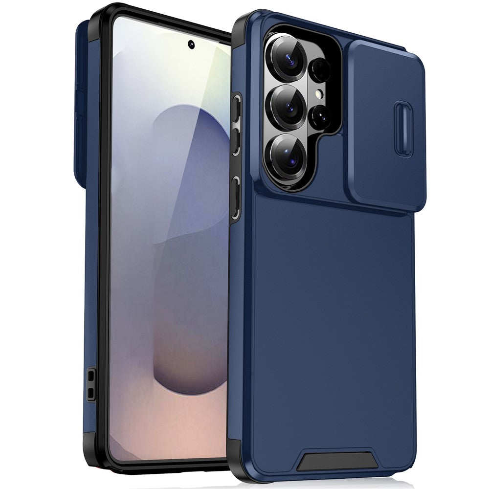 Samsung Galaxy S26 Ultra-skal PC + TPU-skal med glidande kameramobilskydd