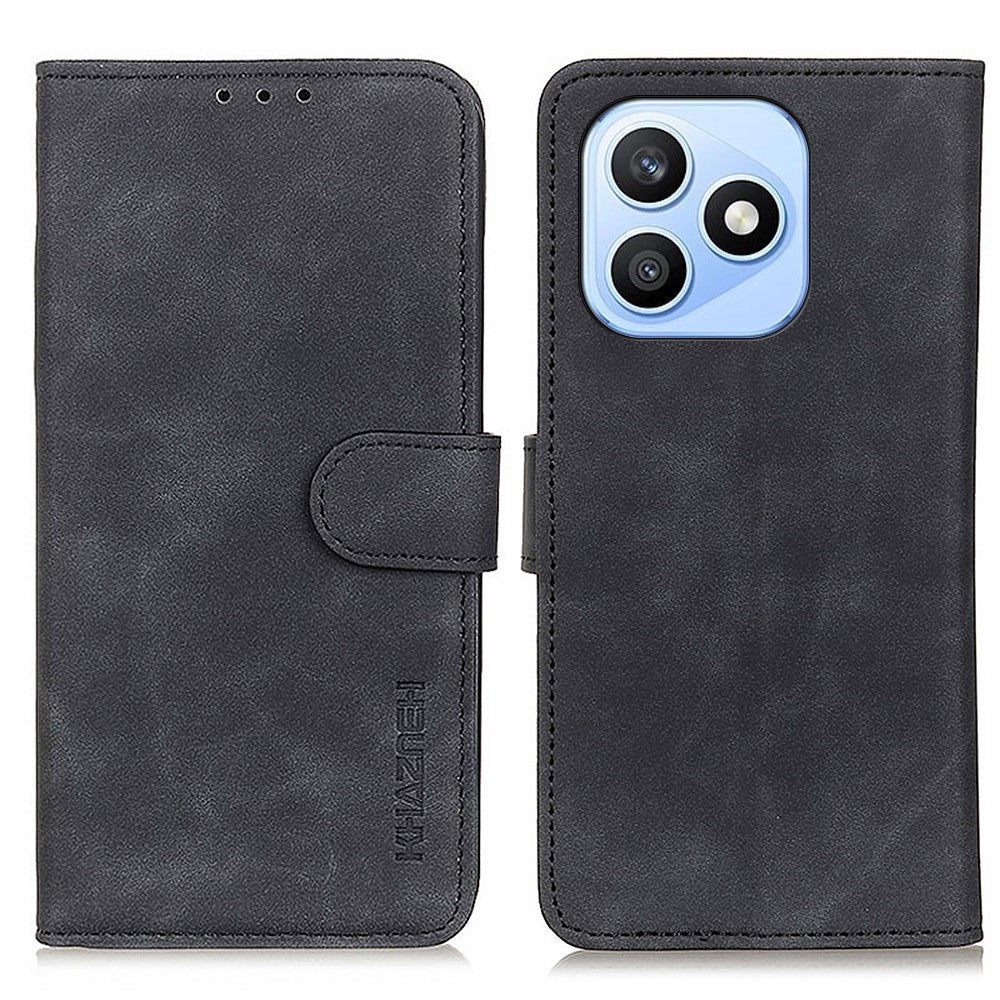KHAZNEH For Honor X8d 4G Case PU Leather Retro Texture Phone Cover