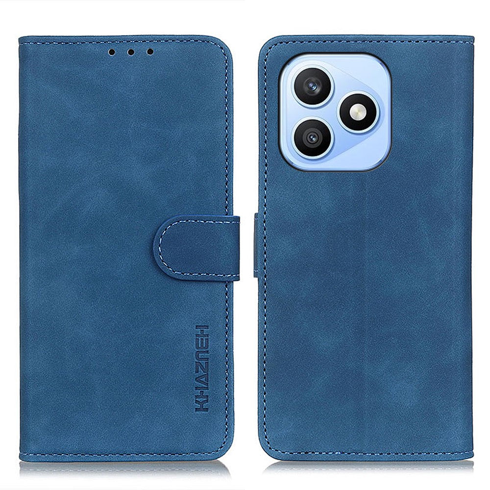 KHAZNEH For Honor X8d 4G Case PU Leather Retro Texture Phone Cover