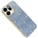 For Oppo Reno15 F 5G Case Electroplating Ripple Texture PU + TPU + PC Phone Back Cover