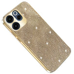 For Oppo Reno15 F 5G Case Electroplating Ripple Texture PU + TPU + PC Phone Back Cover