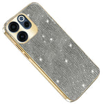 For Oppo Reno15 F 5G Case Electroplating Ripple Texture PU + TPU + PC Phone Back Cover