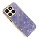 Telefoncover til Honor 400 Smart 4G / 400 Smart 5G / X7d 4G / X7d 5G Galvaniserende Ripple Tekstur PU + TPU + PC Bagcover