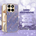 Telefoncover til Honor 400 Smart 4G / 400 Smart 5G / X7d 4G / X7d 5G Galvaniserende Ripple Tekstur PU + TPU + PC Bagcover