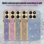 Telefoncover til Honor 400 Smart 4G / 400 Smart 5G / X7d 4G / X7d 5G Galvaniserende Ripple Tekstur PU + TPU + PC Bagcover