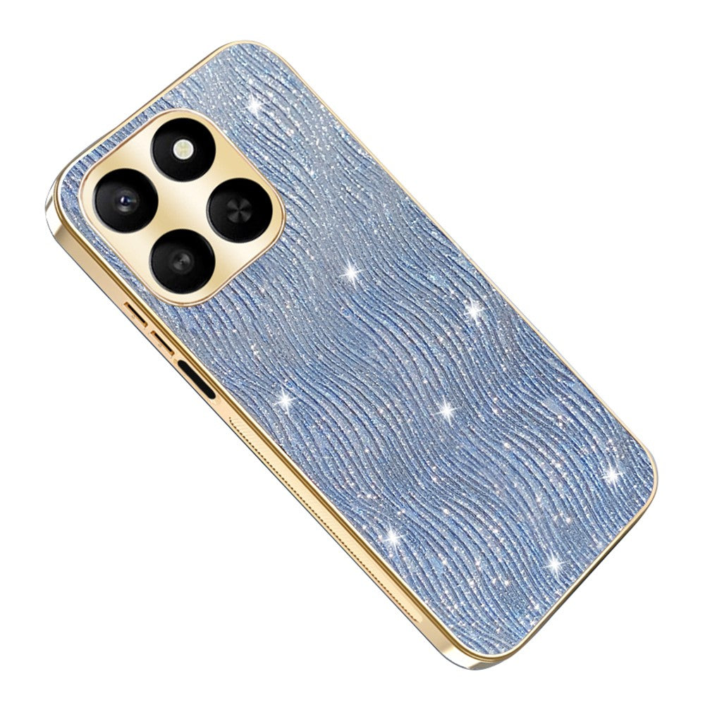 Telefoncover til Honor 400 Smart 4G / 400 Smart 5G / X7d 4G / X7d 5G Galvaniserende Ripple Tekstur PU + TPU + PC Bagcover