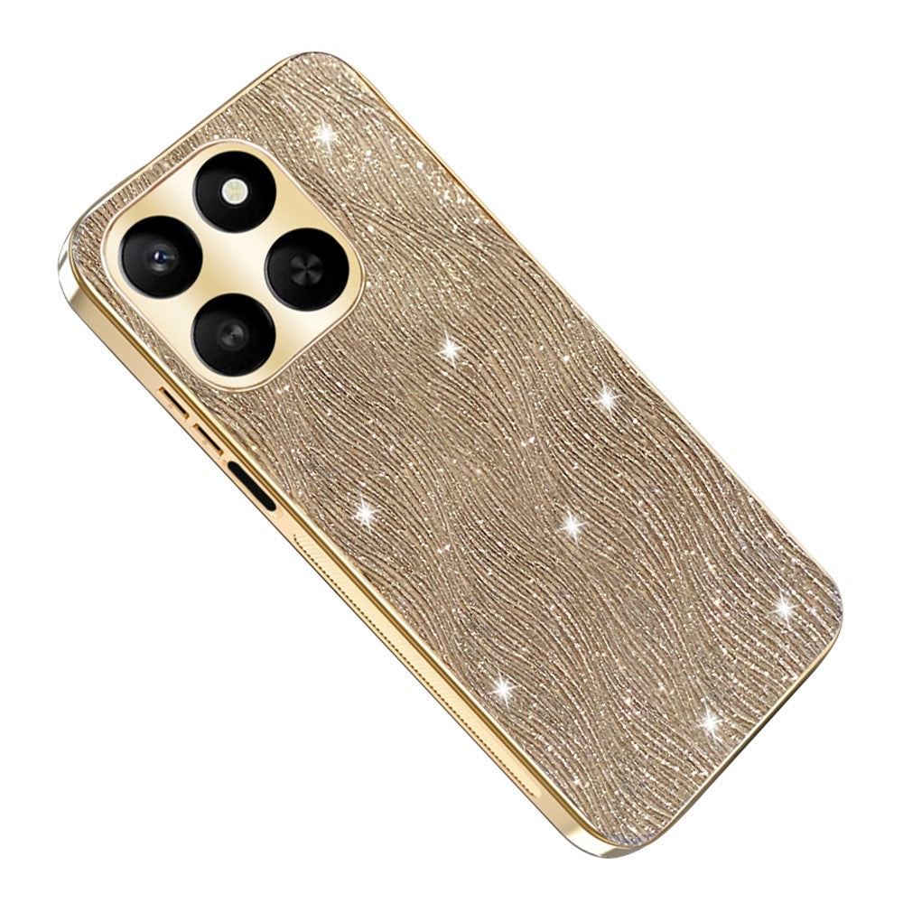 Telefoncover til Honor 400 Smart 4G / 400 Smart 5G / X7d 4G / X7d 5G Galvaniserende Ripple Tekstur PU + TPU + PC Bagcover