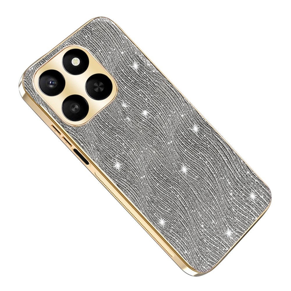 Telefoncover til Honor 400 Smart 4G / 400 Smart 5G / X7d 4G / X7d 5G Galvaniserende Ripple Tekstur PU + TPU + PC Bagcover
