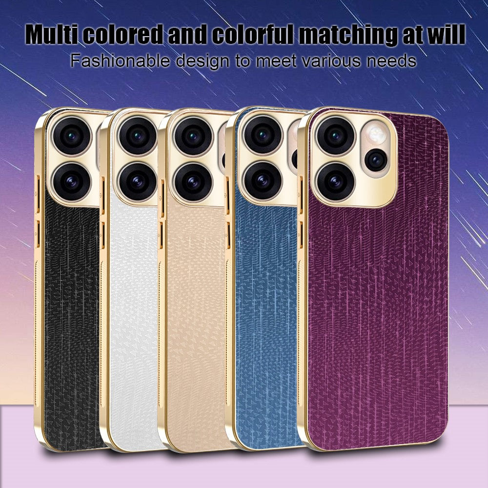For Oppo Reno15 Pro Max 5G (Global) / Reno15 Pro 5G (China) Case Electroplating Shooting Star Pattern PU + TPU + PC Phone Back Cover