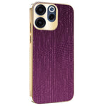 For Oppo Reno15 F 5G Case Electroplating Shooting Star Pattern PU + TPU + PC Phone Back Cover