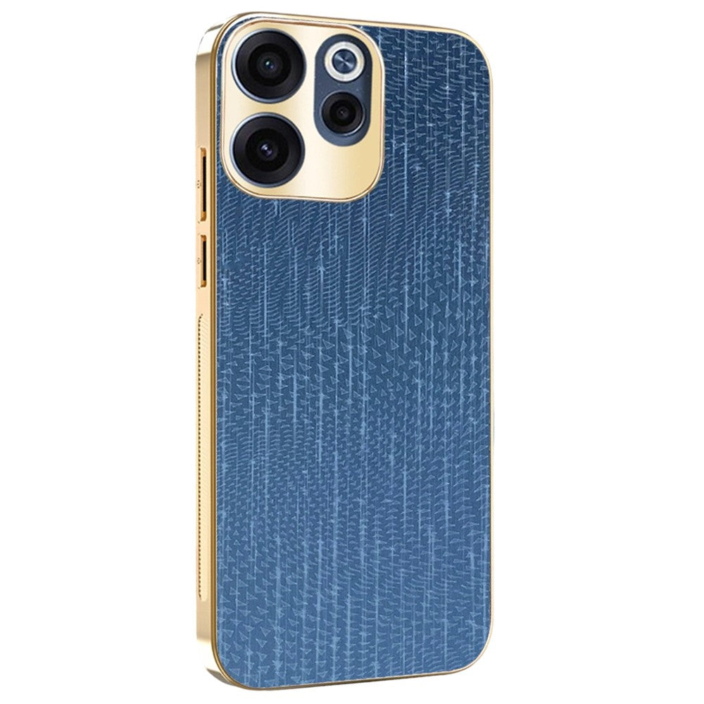 For Oppo Reno15 F 5G Case Electroplating Shooting Star Pattern PU + TPU + PC Phone Back Cover