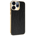 For Oppo Reno15 F 5G Case Electroplating Shooting Star Pattern PU + TPU + PC Phone Back Cover