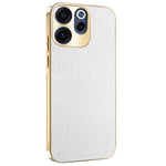 For Oppo Reno15 F 5G Case Electroplating Shooting Star Pattern PU + TPU + PC Phone Back Cover