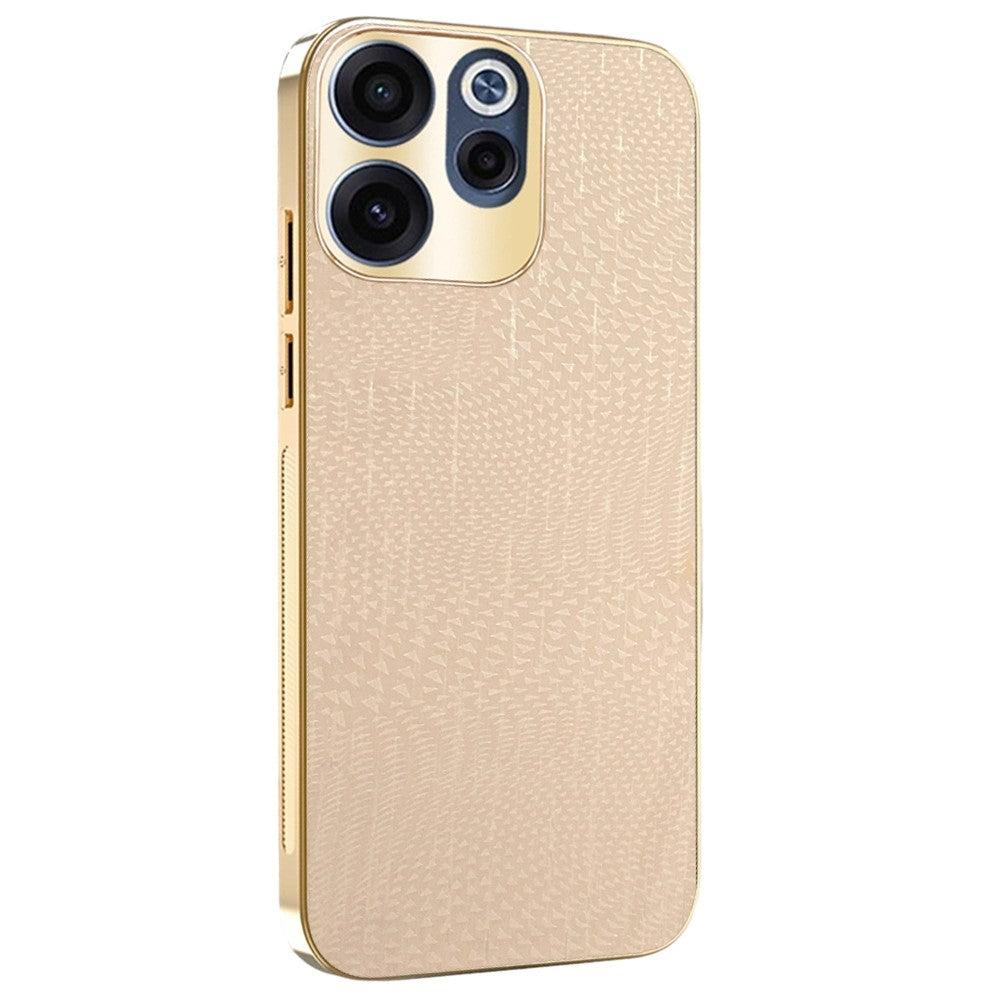 For Oppo Reno15 F 5G Case Electroplating Shooting Star Pattern PU + TPU + PC Phone Back Cover