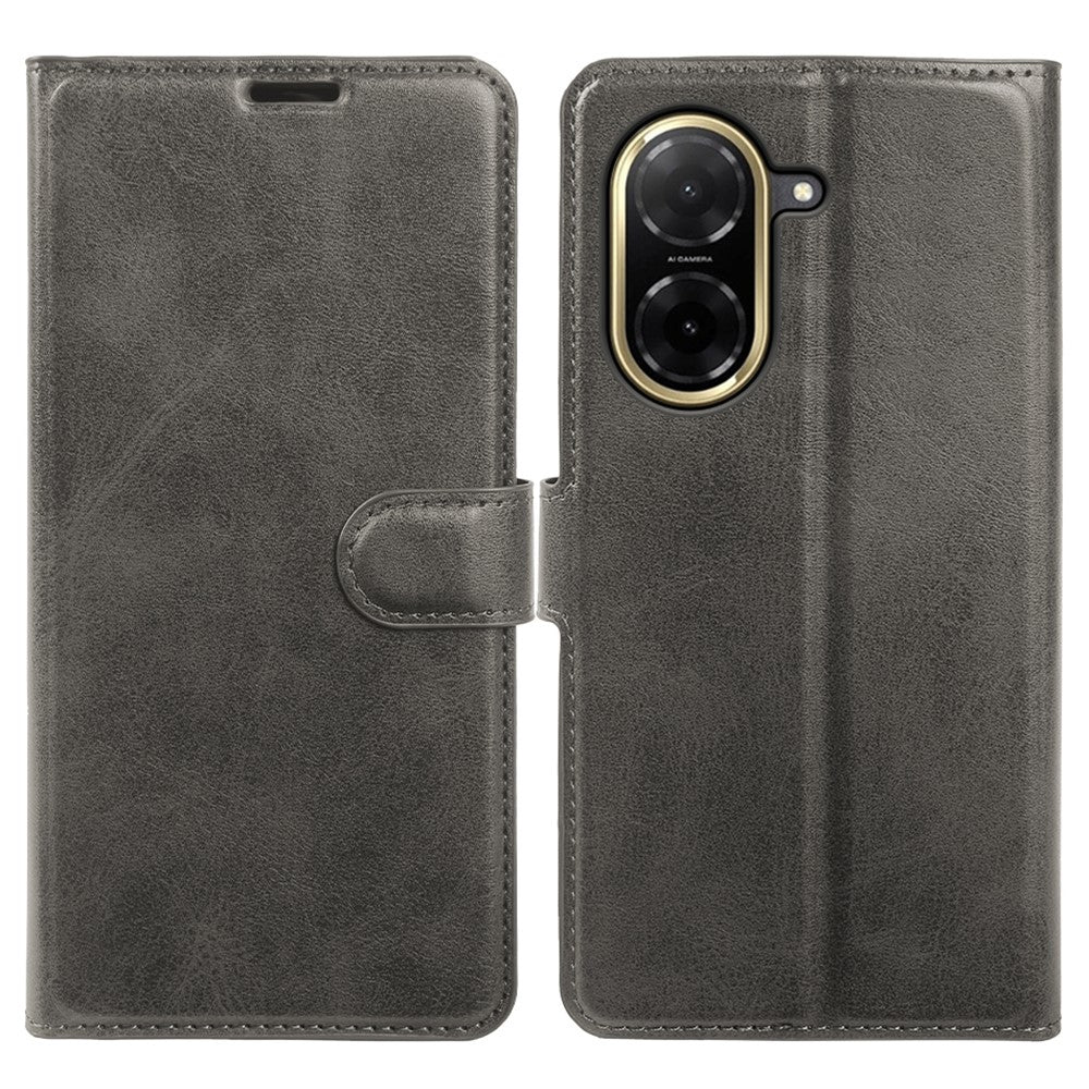 For Xiaomi Redmi A5 NFC (EU) (173.45mm) Case Stand Wallet Calf Texture PU Leather Flip Phone Cover