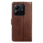 For Xiaomi Redmi Note 14 5G Case Stand Wallet Calf Texture PU Leather Flip Phone Cover