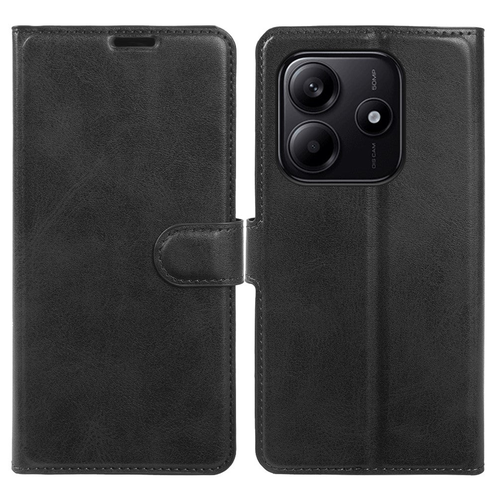 For Xiaomi Redmi Note 14 5G Case Stand Wallet Calf Texture PU Leather Flip Phone Cover