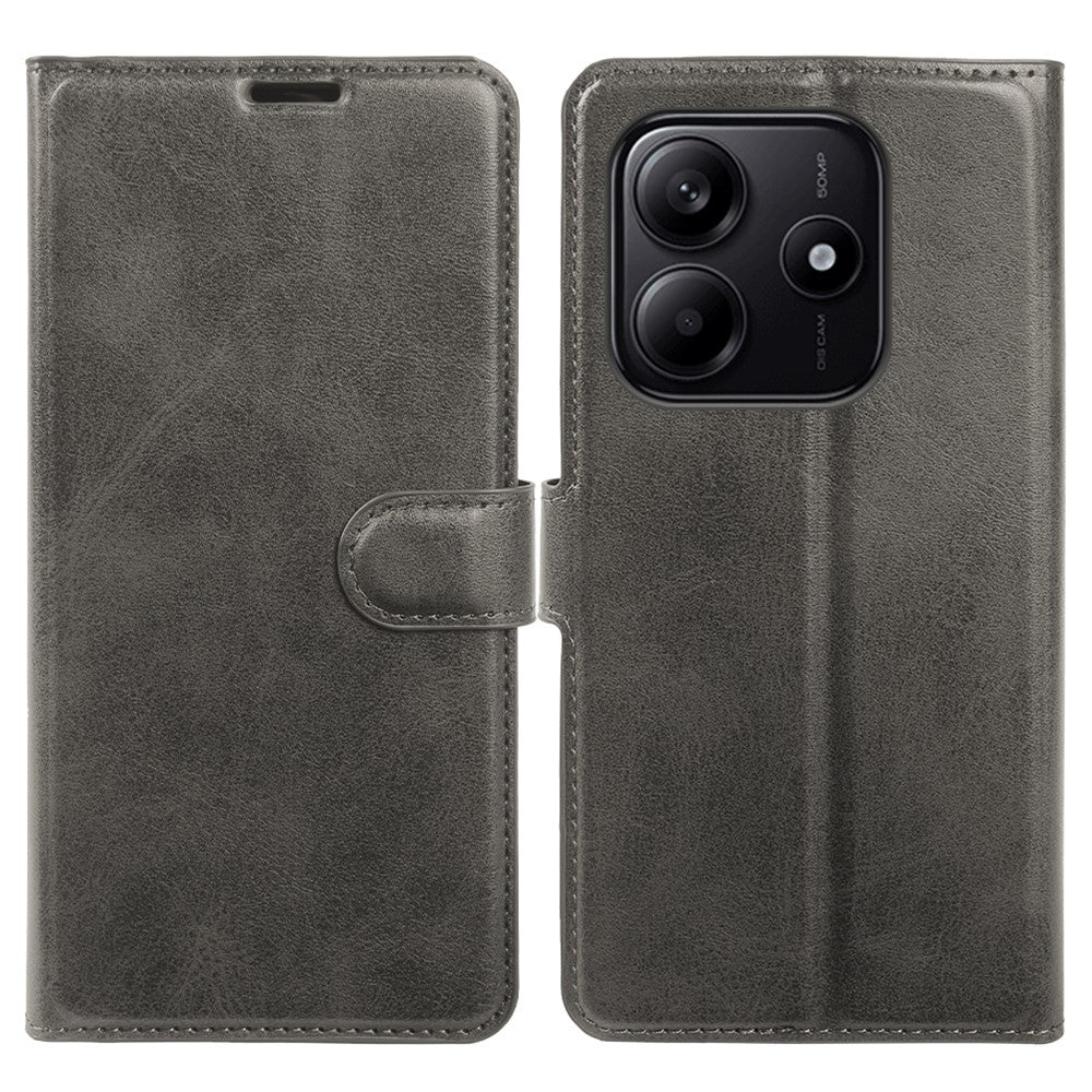 For Xiaomi Redmi Note 14 5G Case Stand Wallet Calf Texture PU Leather Flip Phone Cover
