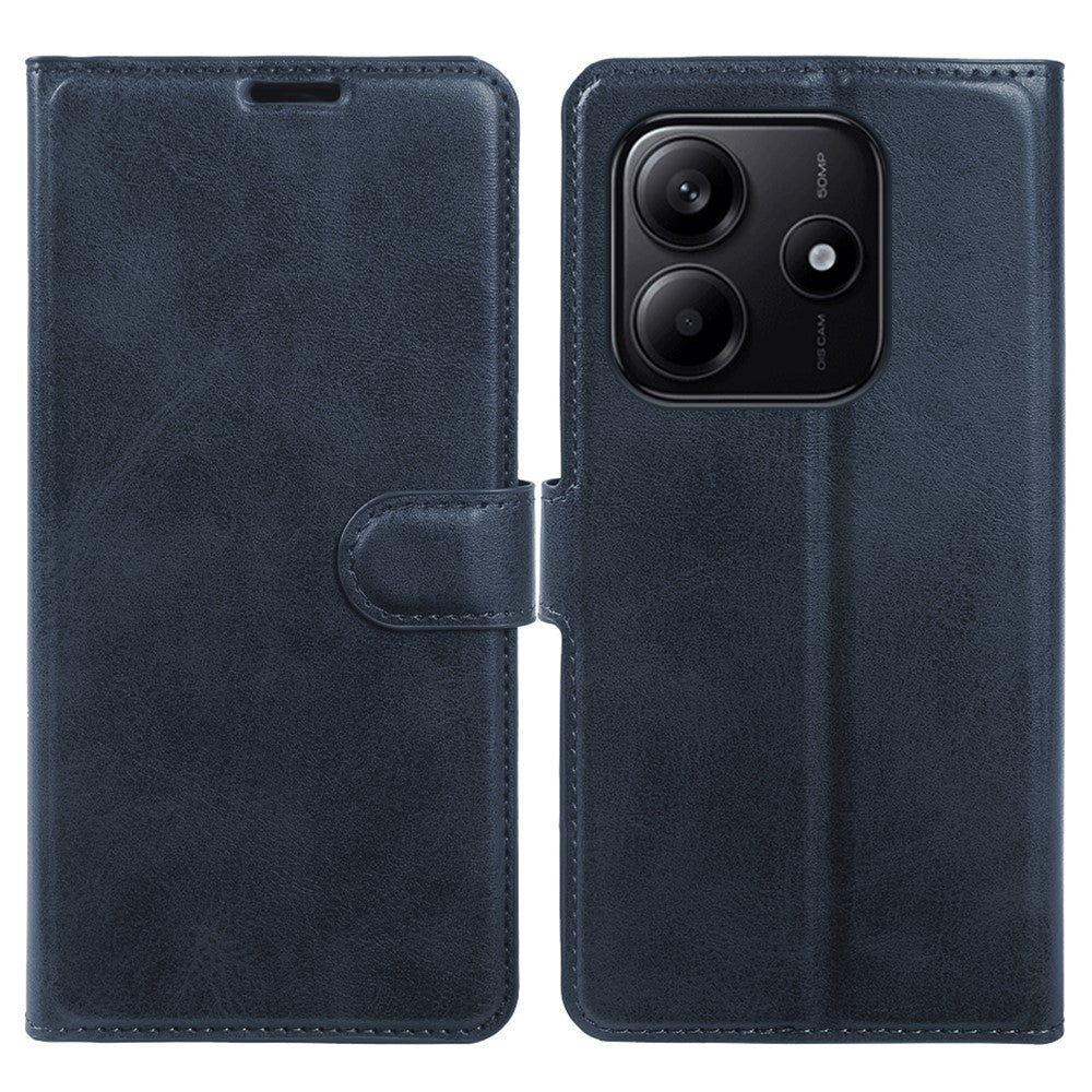 For Xiaomi Redmi Note 14 5G Case Stand Wallet Calf Texture PU Leather Flip Phone Cover