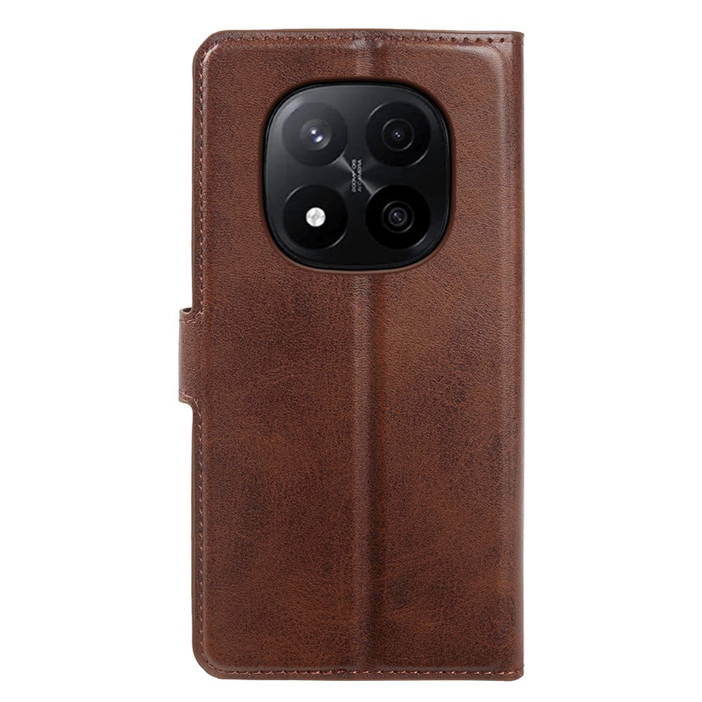 For Xiaomi Redmi Note 14 Pro 5G  /  Poco X7 5G Case Stand Wallet Calf Texture PU Leather Flip Phone Cover