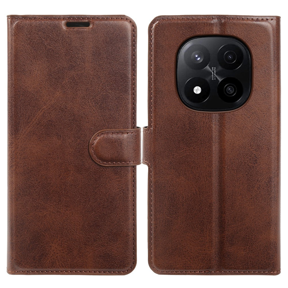 For Xiaomi Redmi Note 14 Pro 5G  /  Poco X7 5G Case Stand Wallet Calf Texture PU Leather Flip Phone Cover