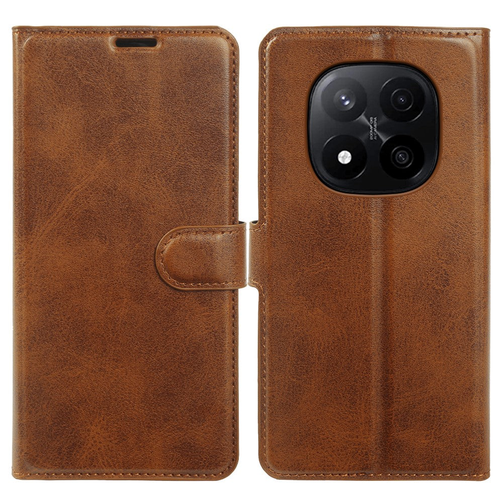 For Xiaomi Redmi Note 14 Pro 5G  /  Poco X7 5G Case Stand Wallet Calf Texture PU Leather Flip Phone Cover