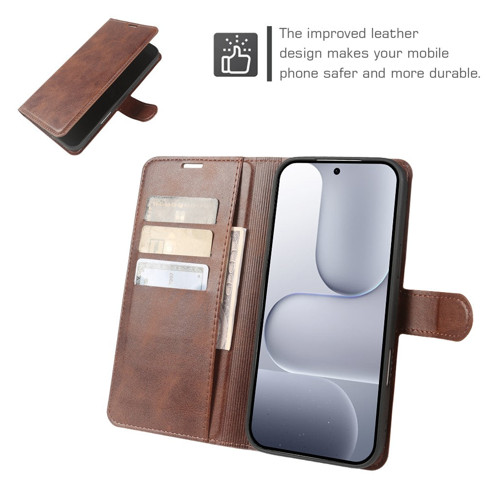 For Honor 500 5G Case Stand Wallet Calf Texture PU Leather Flip Phone Cover