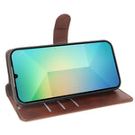 Samsung Galaxy A06 4G / A06 5G Fodral Stativ Plånbok Kalvstruktur PU Läder Flip mobilskal