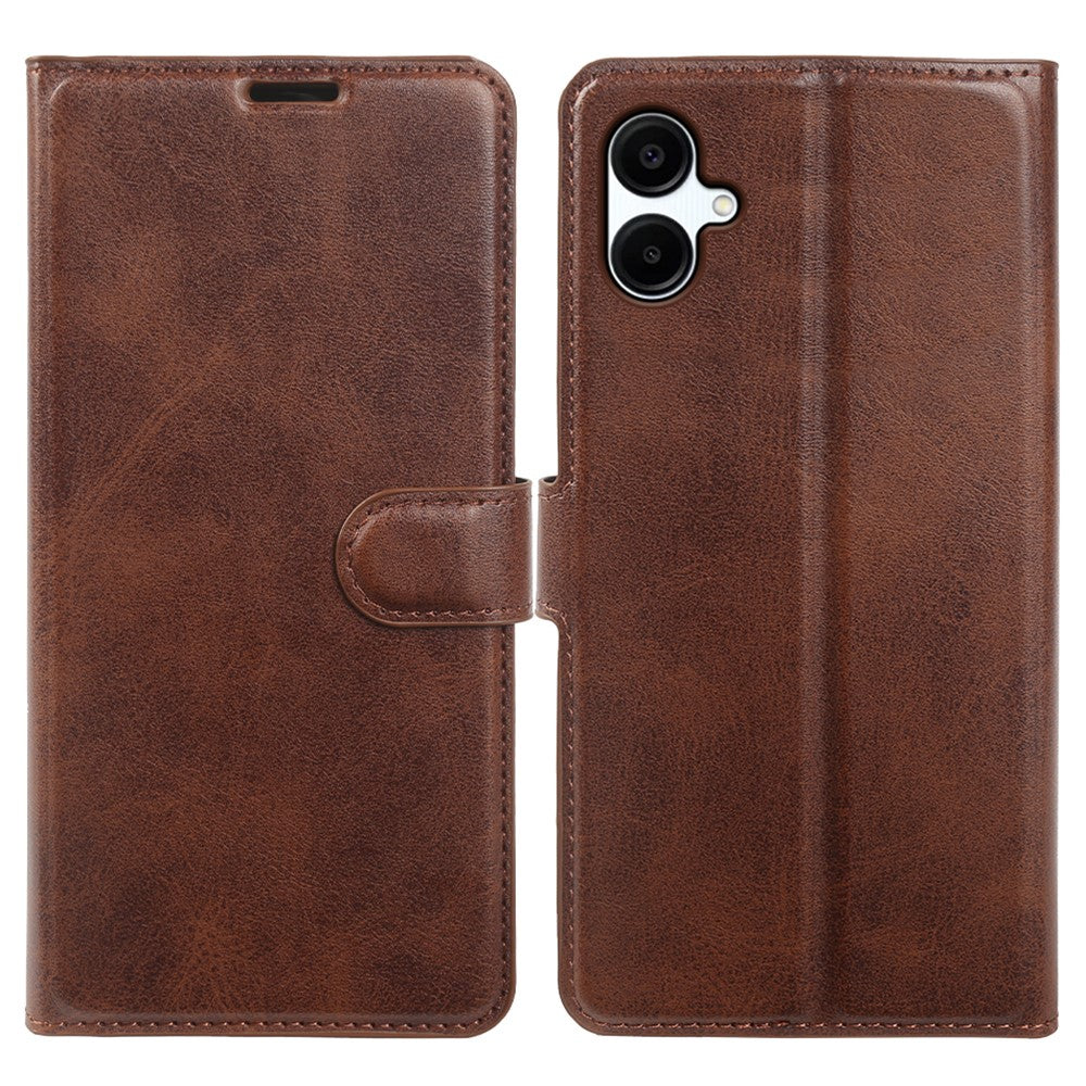 Til Samsung Galaxy A08 5G / A08 4G / A07 5G Etui Standpung Kalvetekstur PU Læder Flip Telefoncover