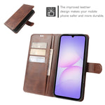 Til Samsung Galaxy A08 5G / A08 4G / A07 5G Etui Standpung Kalvetekstur PU Læder Flip Telefoncover