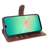 For Samsung Galaxy A26 5G Case Stand Wallet Calf Texture PU Leather Flip Phone Cover