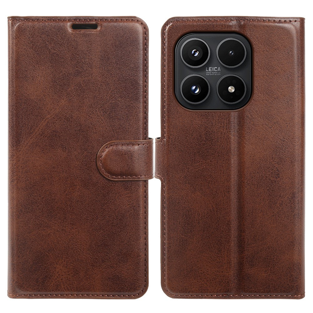 For Xiaomi 17 Case Stand Wallet Calf Texture PU Leather Flip Phone Cover