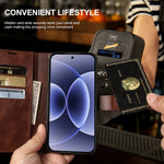 For Xiaomi 17 Case Stand Wallet Calf Texture PU Leather Flip Phone Cover