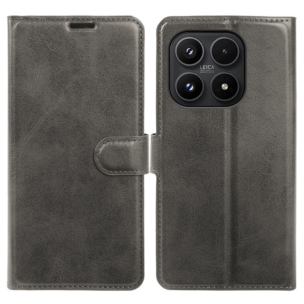 For Xiaomi 17 Case Stand Wallet Calf Texture PU Leather Flip Phone Cover