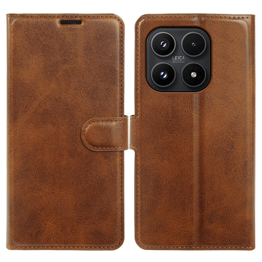 For Xiaomi 17 Case Stand Wallet Calf Texture PU Leather Flip Phone Cover