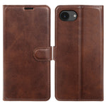 Til iPhone 17e / 16e Etui Stativ Pung Kalvelæder PU Læder Flip Telefoncover